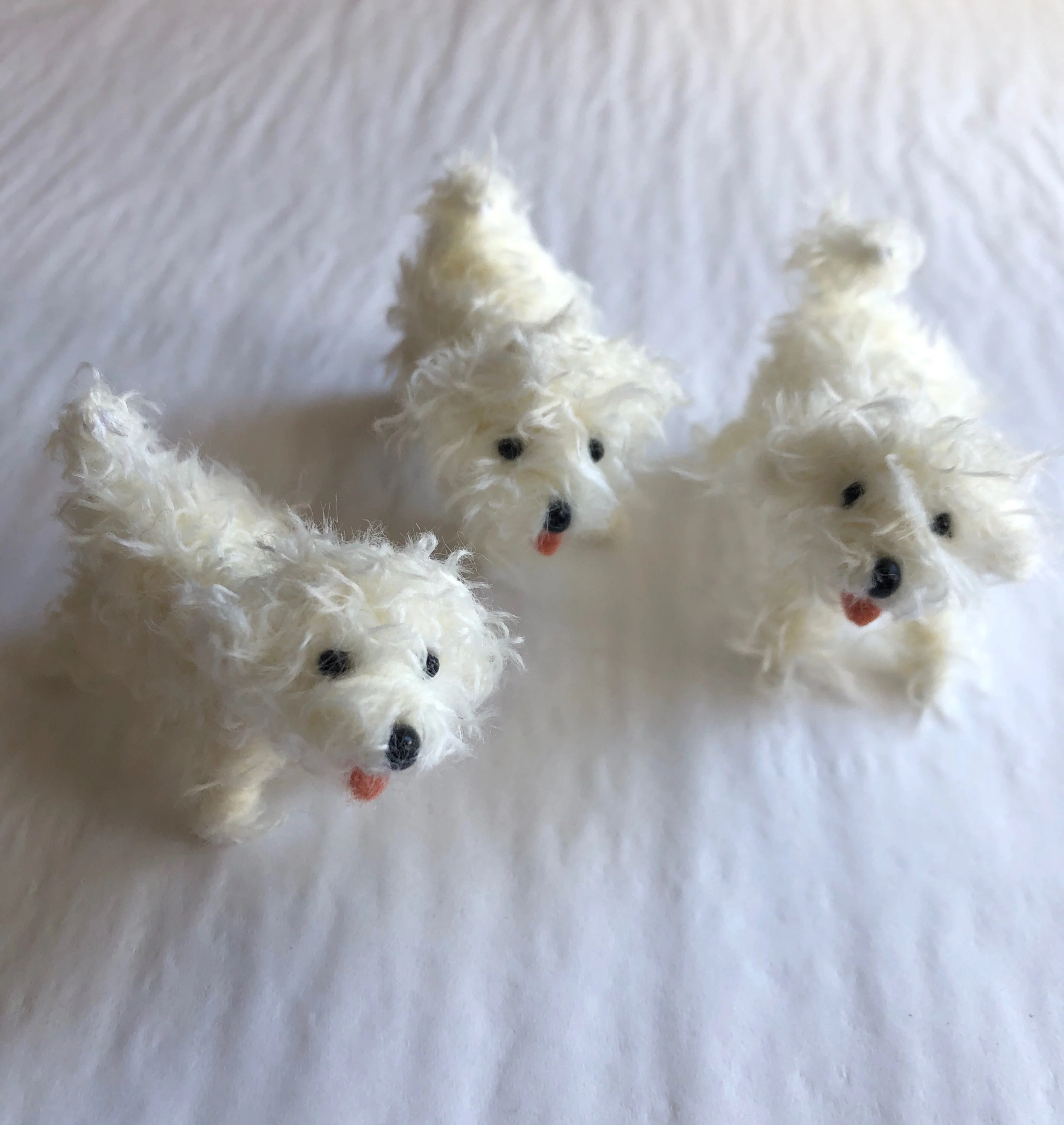 Miniature Bichon Frise dog decoration/ornament. - Image 2