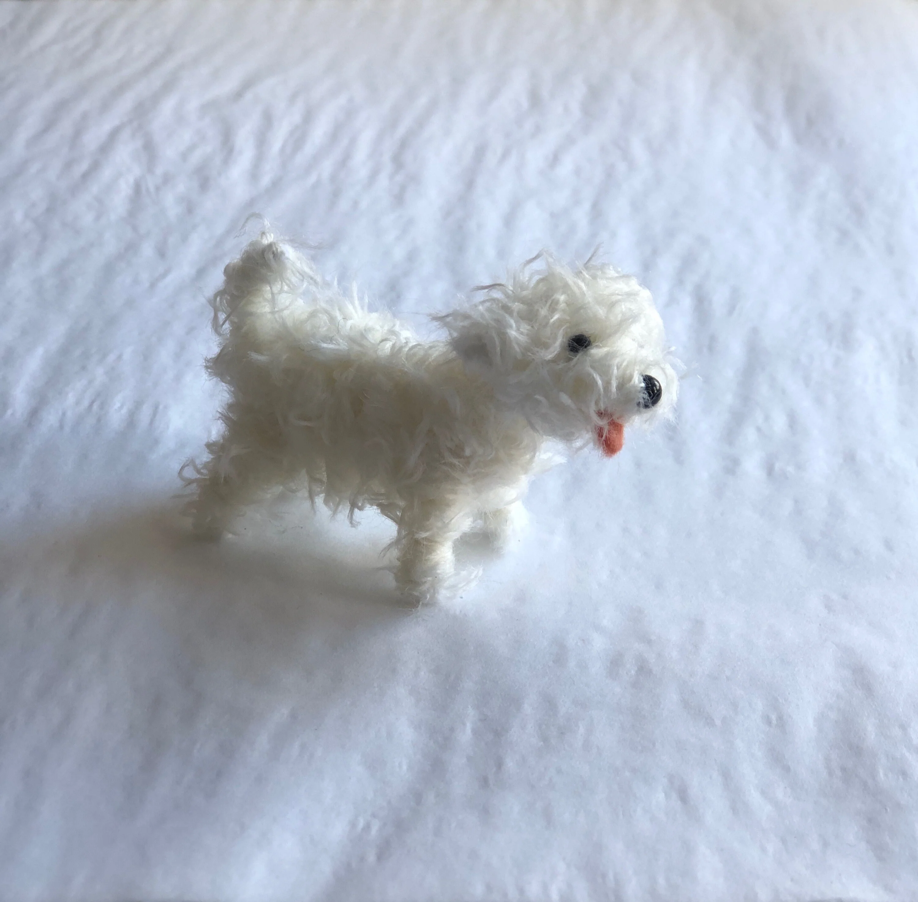 Miniature Bichon Frise dog decoration/ornament. - Image 5